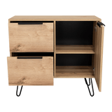 Cajonera Concept Duna Wengue 80.6x73.6cm con Tres Cajones y Patas - Cajoneras y Comodas | Bylmo