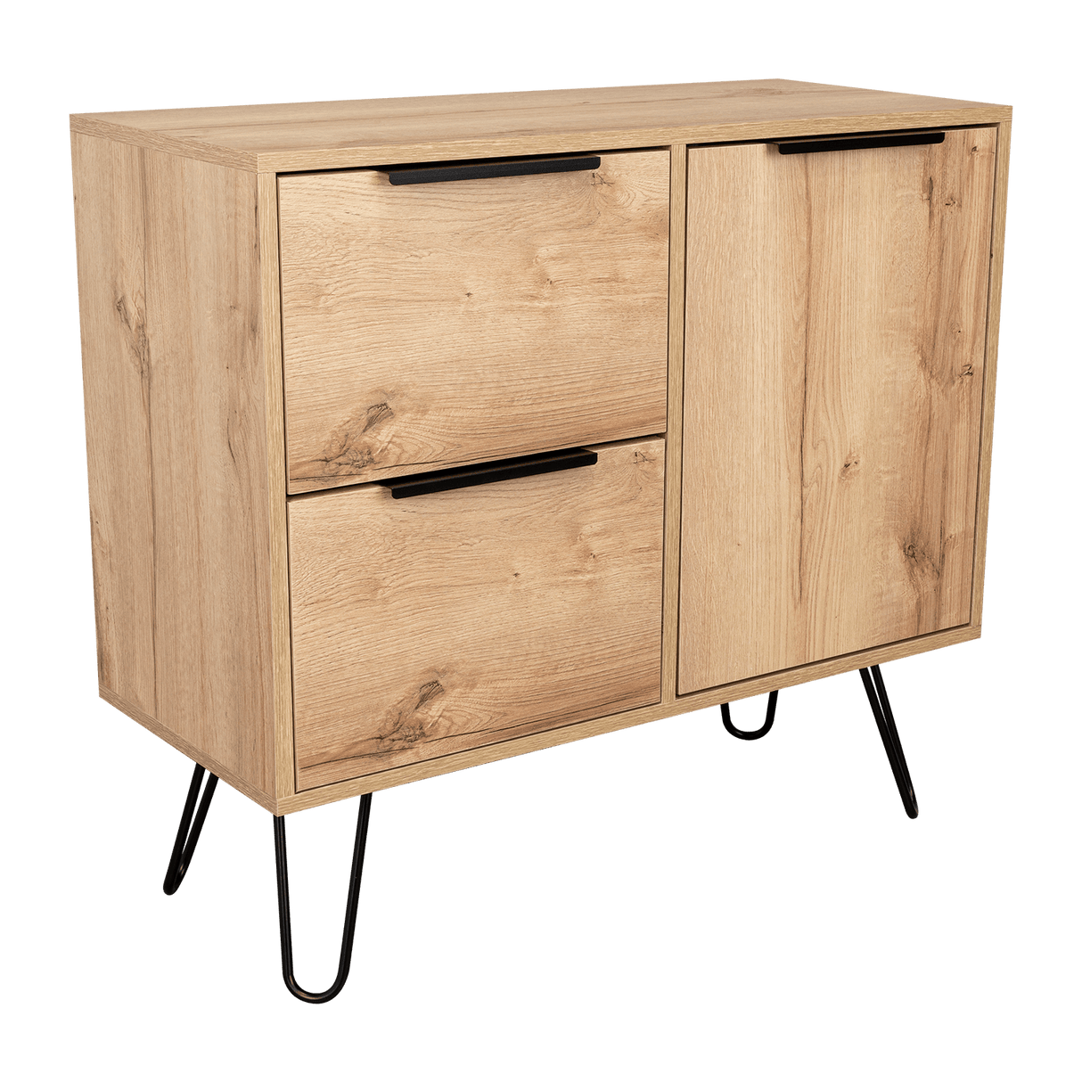 Cajonera Concept Duna Wengue 80.6x73.6cm con Tres Cajones y Patas - Cajoneras y Comodas | Bylmo