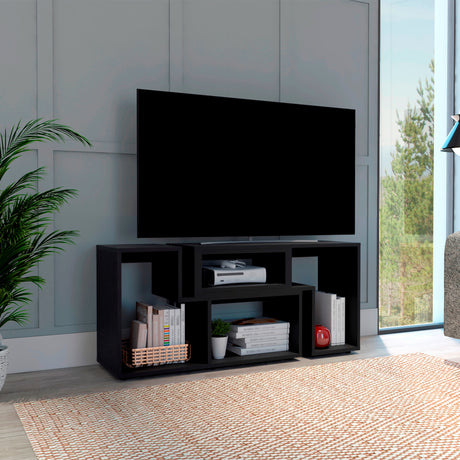 Rack de TV Extensible Beijing Wengue 160x56.3cm Para TV Hasta 50 Pulgadas - Muebles de TV | Bylmo