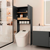 Organizador de Baño Laurent Plomo Fresno Europeo 63.1x160cm con Patas - Muebles para Baño | Bylmo