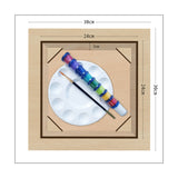 Kit Cuadro para Pintar Colibrí en MDF 30x30cm con Acrílicos y Pincel - Cuadros | Bylmo