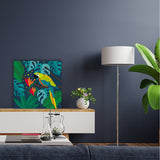 Kit Cuadro para Pintar Guacamaya en MDF 30x30cm con Acrílicos y Pincel - Cuadros | Bylmo