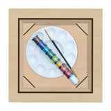 Kit Cuadro para Pintar Guacamaya en MDF 30x30cm con Acrílicos y Pincel - Cuadros | Bylmo