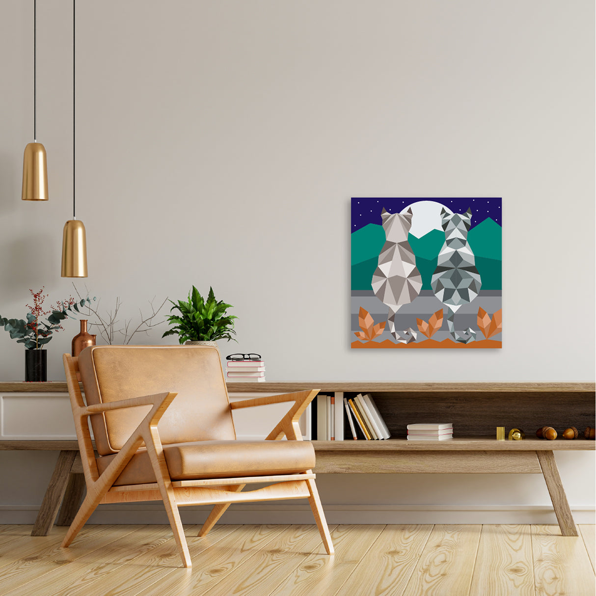 Kit Cuadro para Pintar Gatos en MDF 30x30cm con Acrílicos y Pincel - Cuadros | Bylmo