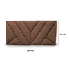 Cabecero Hug Marron 200x60cm En La Pared Para Cama King