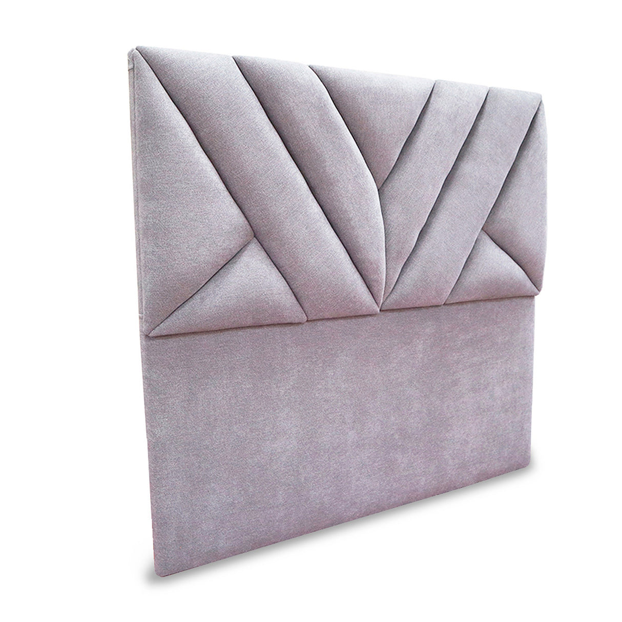 Cabecero Hug Gris Claro 120x115cm a la Estructura de la Cama Para Cama Semidoble - Cabeceros | Bylmo