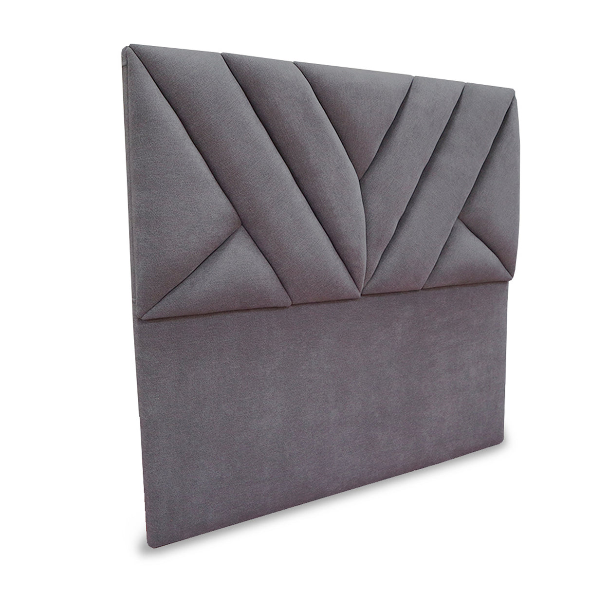 Cabecero Hug Gris Oscuro 120x115cm a la Estructura de la Cama Para Cama Semidoble - Cabeceros | Bylmo