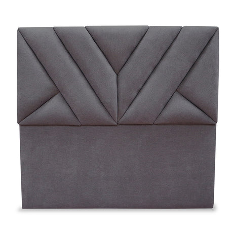Cabecero Hug Gris Oscuro 140x115cm a la Estructura de la Cama Para Cama Doble - Cabeceros | Bylmo