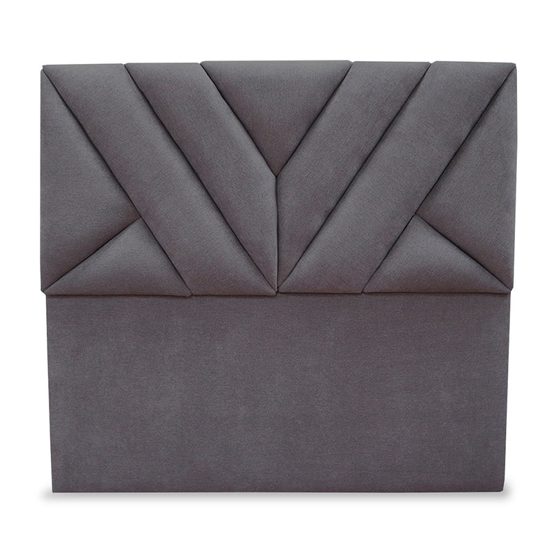 Cabecero Hug Gris Oscuro 160x115cm A La Estructura De La Cama Para Cama Queen