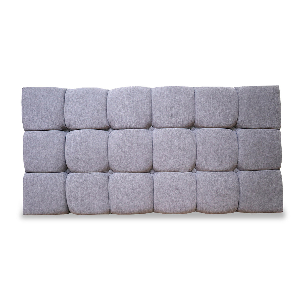 Cabecero Michel Gris Claro 100x60cm en la Pared Para Cama Sencilla - Cabeceros | Bylmo