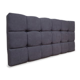Cabecero Michel Gris Oscuro 120x60cm en la Pared Para Cama Semidoble - Cabeceros | Bylmo