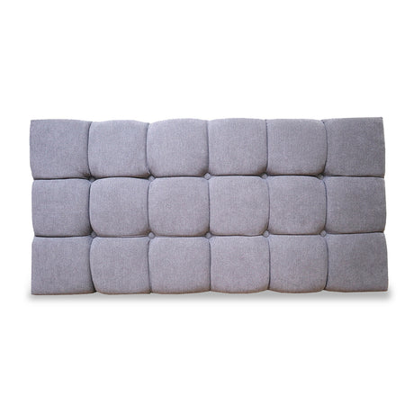 Cabecero Michel Gris Claro 200x60cm en la Pared Para Cama King - Cabeceros | Bylmo