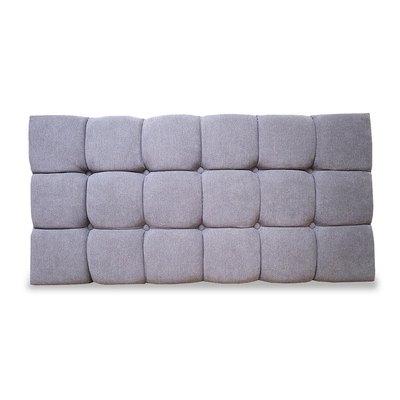 Cabecero Michel Gris Claro 200x60cm En La Pared Para Cama King