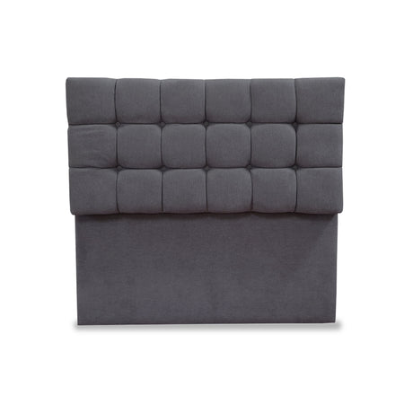 Cabecero Michel Gris Oscuro 100x115cm a la Estructura de la Cama Para Cama Sencilla - Cabeceros | Bylmo