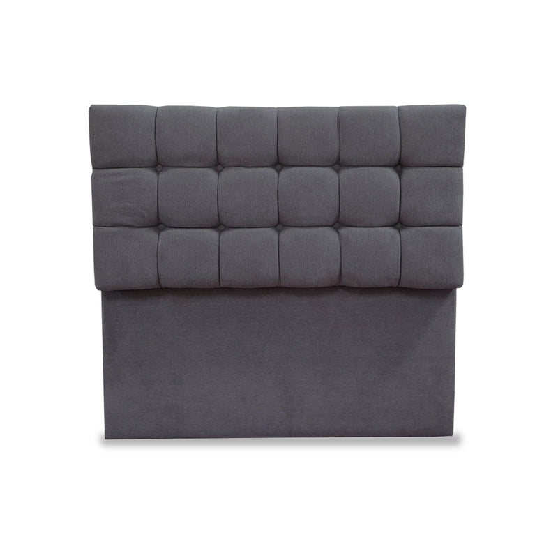 Cabecero Michel Gris Oscuro 100x115cm A La Estructura De La Cama Para Cama Sencilla