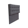 Cabecero Michel Gris Oscuro 100x115cm A La Estructura De La Cama Para Cama Sencilla