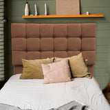 Cabecero Michel Marron 100x115cm a la Estructura de la Cama Para Cama Sencilla - Cabeceros | Bylmo