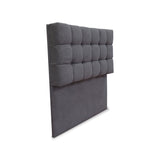Cabecero Michel Gris Oscuro 120x115cm a la Estructura de la Cama Para Cama Semidoble - Cabeceros | Bylmo