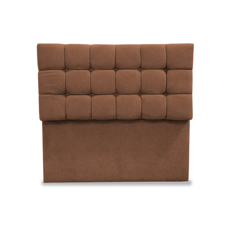 Cabecero Michel Marron 120x115cm a la Estructura de la Cama Para Cama Semidoble - Cabeceros | Bylmo