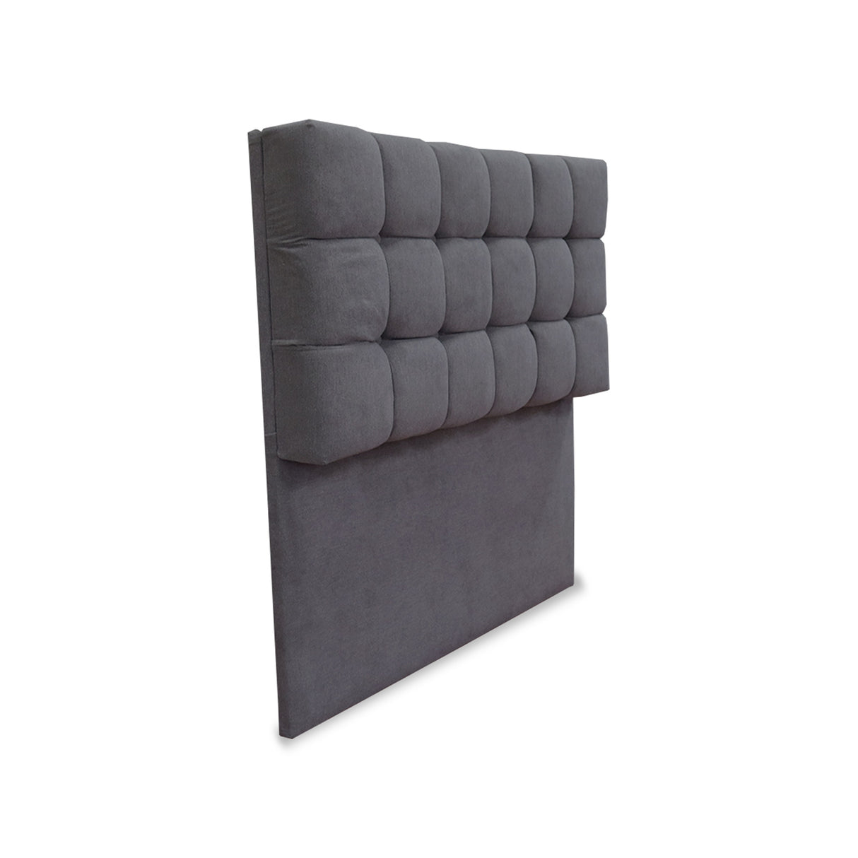 Cabecero Michel Gris Oscuro 140x115cm a la Estructura de la Cama Para Cama Doble - Cabeceros | Bylmo