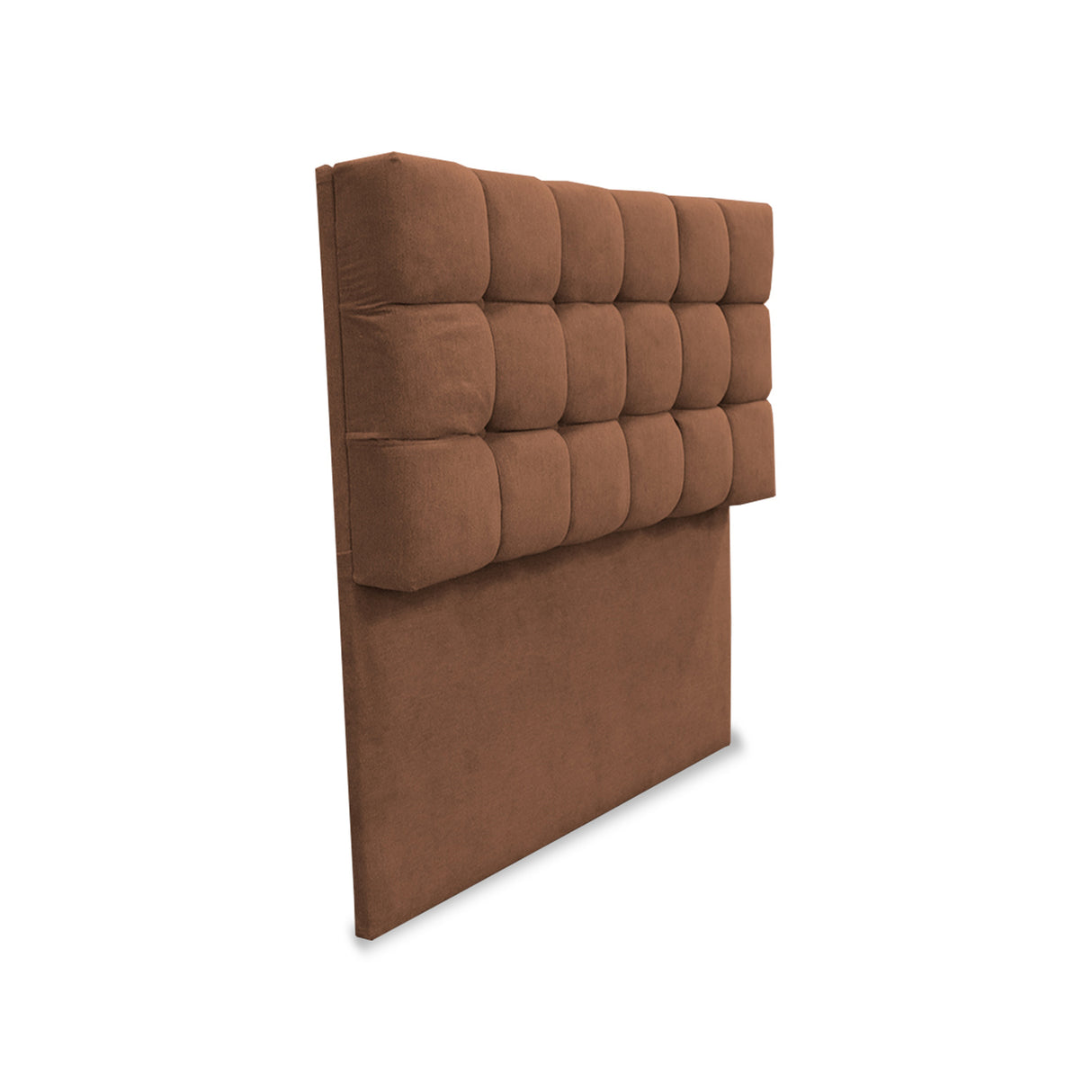 Cabecero Michel Marron 140x115cm a la Estructura de la Cama Para Cama Doble - Cabeceros | Bylmo