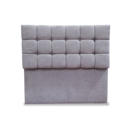 Cabecero Michel Gris Claro 160x115cm a la Estructura de la Cama Para Cama Queen - Cabeceros | Bylmo