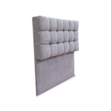 Cabecero Michel Gris Claro 160x115cm a la Estructura de la Cama Para Cama Queen - Cabeceros | Bylmo