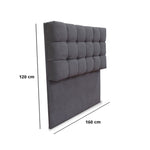 Cabecero Michel Gris Oscuro 160x115cm A La Estructura De La Cama Para Cama Queen