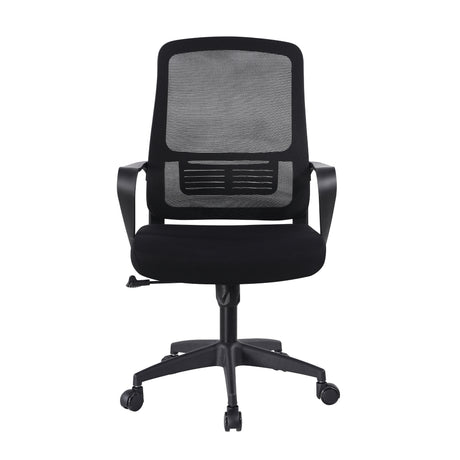 Silla de Oficina Foshan 2024 Negro 50x108cm Con Espaldar y Soporte Lumbar - Sillas de Oficina | Bylmo