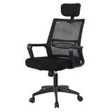 Silla de Oficina Saravena 2024 Negro 50x118cm Con Espaldar y Soporte Lumbar - Sillas de Oficina | Bylmo