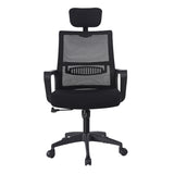 Silla de Oficina Saravena 2024 Negro 50x118cm Con Espaldar y Soporte Lumbar - Sillas de Oficina | Bylmo