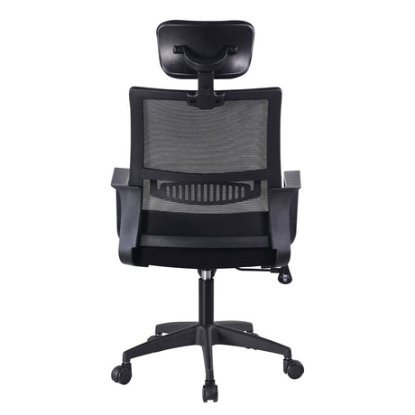 Silla de Oficina Saravena 2024 Negro 50x118cm Con Espaldar y Soporte Lumbar - Sillas de Oficina | Bylmo