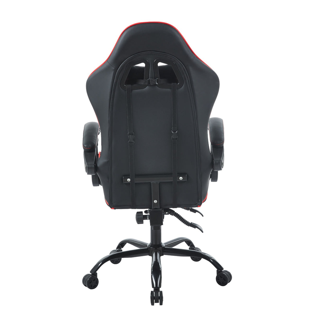 Silla Gamer Sakai 2024 Negra Rojo 55x135cm Con Espaldar Reclinable y Soporte Lumbar - Sillas de Oficina | Bylmo