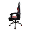 Silla Gamer Sakai 2024 Negra Rojo 55x135cm Con Espaldar Reclinable Y Soporte Lumbar