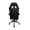 Silla Gamer Sakai 2024 Negra Rojo 55x135cm Con Espaldar Reclinable Y Soporte Lumbar