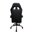 Silla Gamer Sakai 2024 Negra Rojo 55x135cm Con Espaldar Reclinable Y Soporte Lumbar