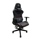 Silla Gamer Maverick 2024 Negra 66x137cm Con Espaldar Reclinable y Soporte Lumbar