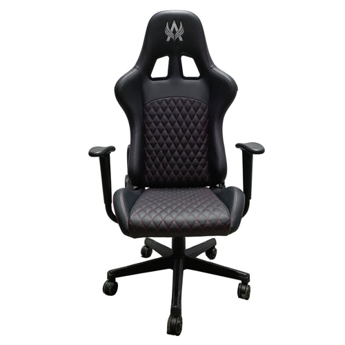 Silla Gamer Maverick 2024 Negra 66x137cm Con Espaldar Reclinable Y Soporte Lumbar