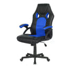 Silla Gamer Raptor 2024 Negro Azul 64x119cm Con Espaldar Y Soporte Lumbar