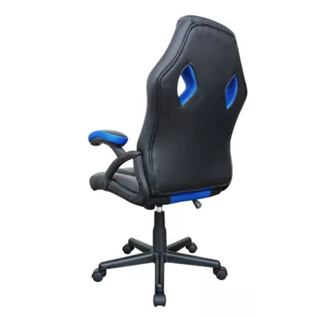 Silla Gamer Raptor 2024 Negro Azul 64x119cm Con Espaldar y Soporte Lumbar - Sillas de Oficina | Bylmo