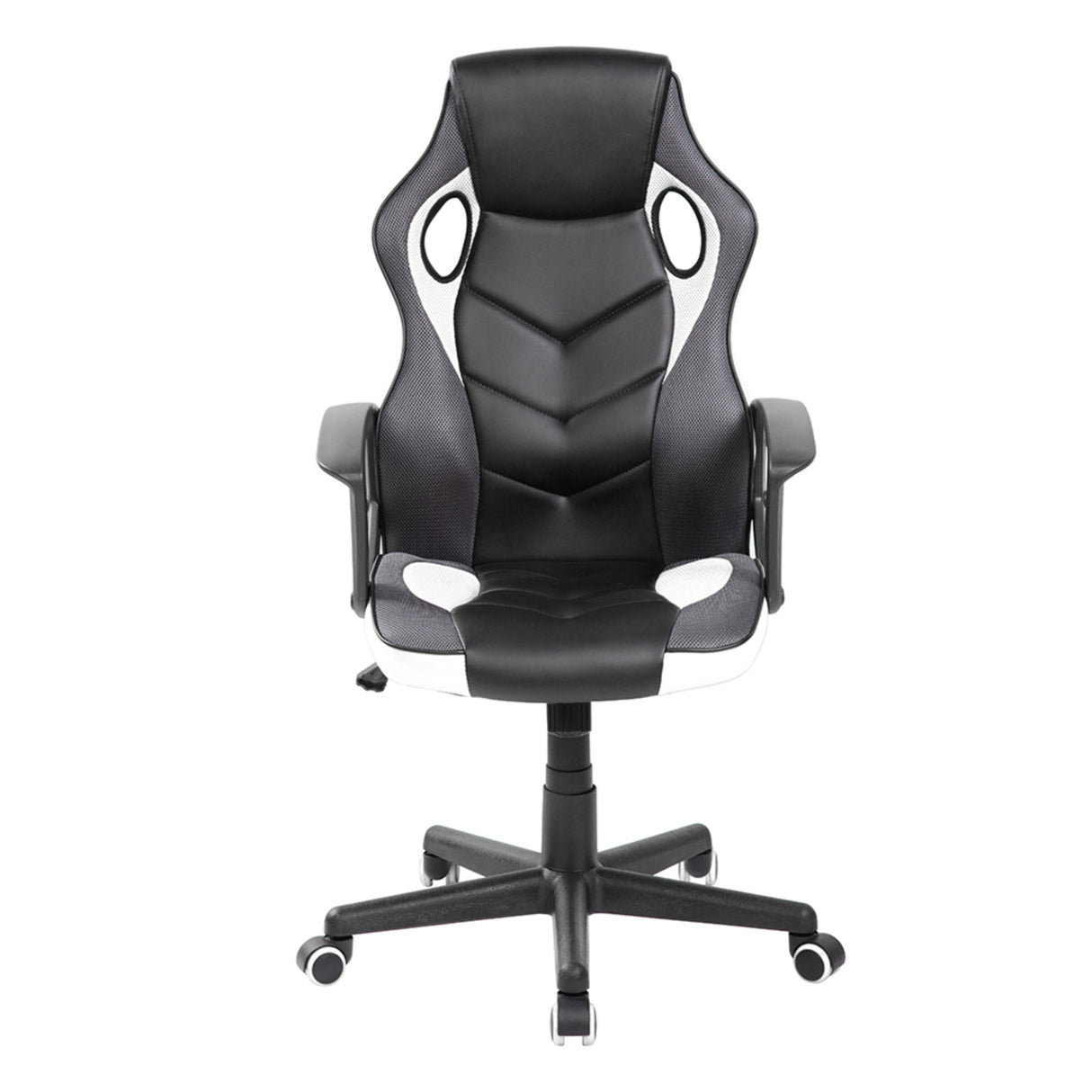 Silla Gamer Basic Negro Blanco 64x48cm Con Espaldar - Sillas de Oficina | Bylmo
