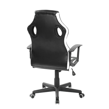 Silla Gamer Basic Negro Blanco 64x48cm Con Espaldar - Sillas de Oficina | Bylmo