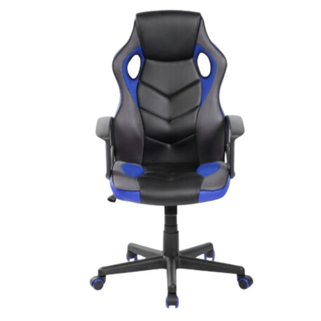 Silla Gamer Basic Negro Azul 64x48cm Con Espaldar - Sillas de Oficina | Bylmo
