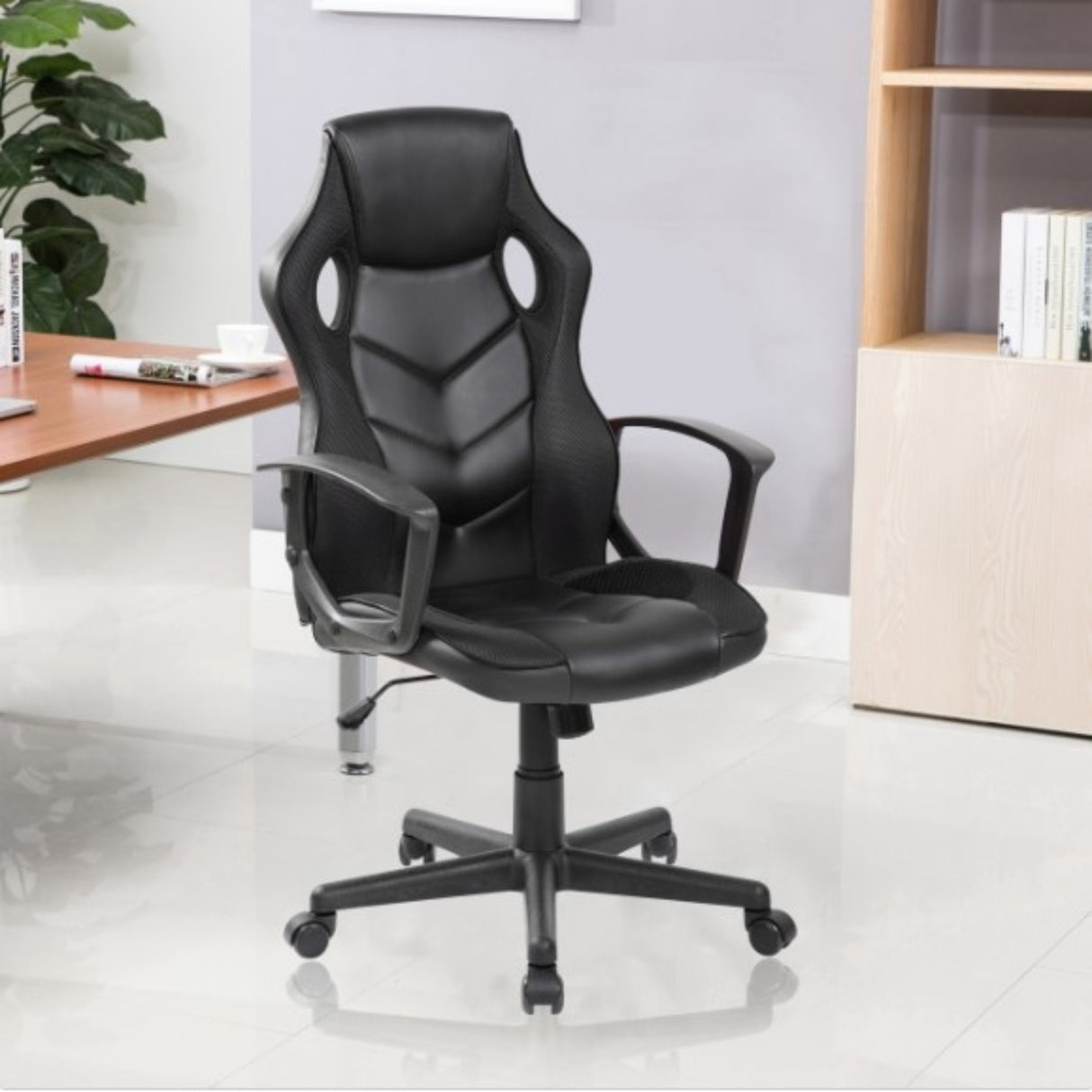Silla Gamer Basic Negro 64x48cm Con Espaldar - Sillas de Oficina | Bylmo