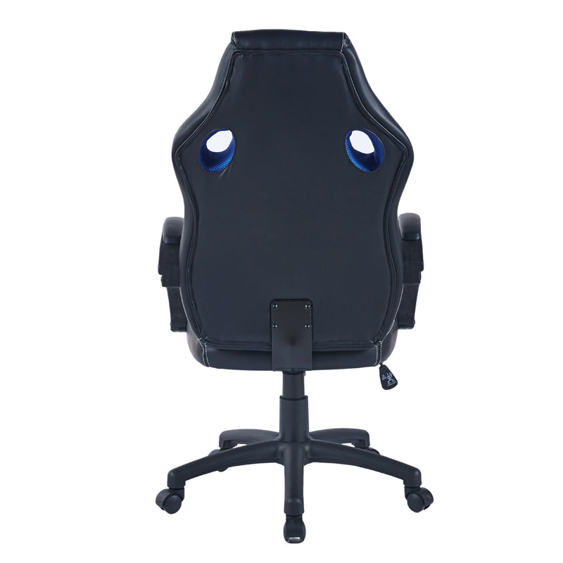 Silla Gamer Doom Negro Azul 66x124cm Sin Espaldar