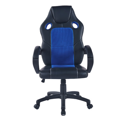 Silla Gamer Doom Negro Azul 66x124cm Sin Espaldar - Sillas de Oficina | Bylmo