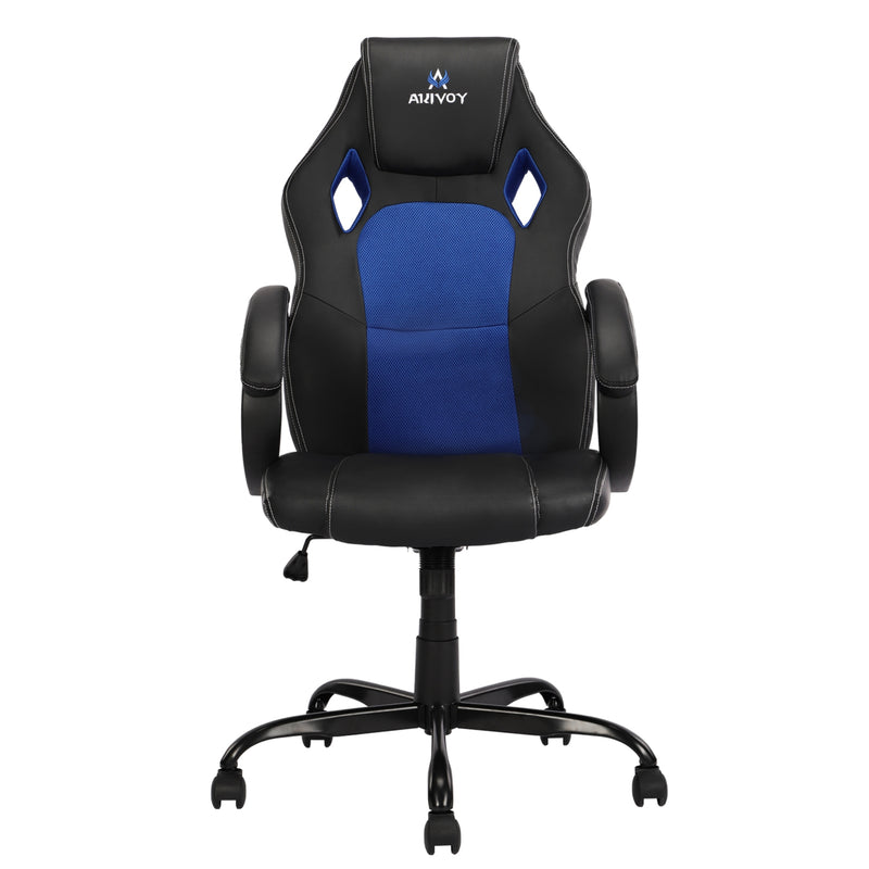 Silla Gamer Doom Negro Azul 66x124cm Sin Espaldar