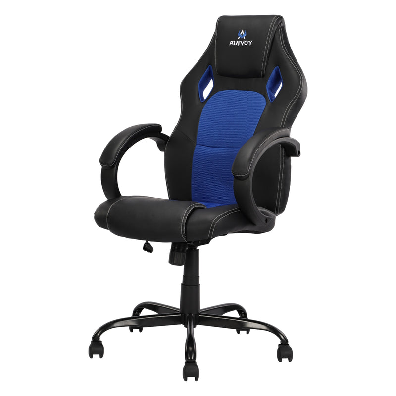 Silla Gamer Doom Negro Azul 66x124cm Sin Espaldar