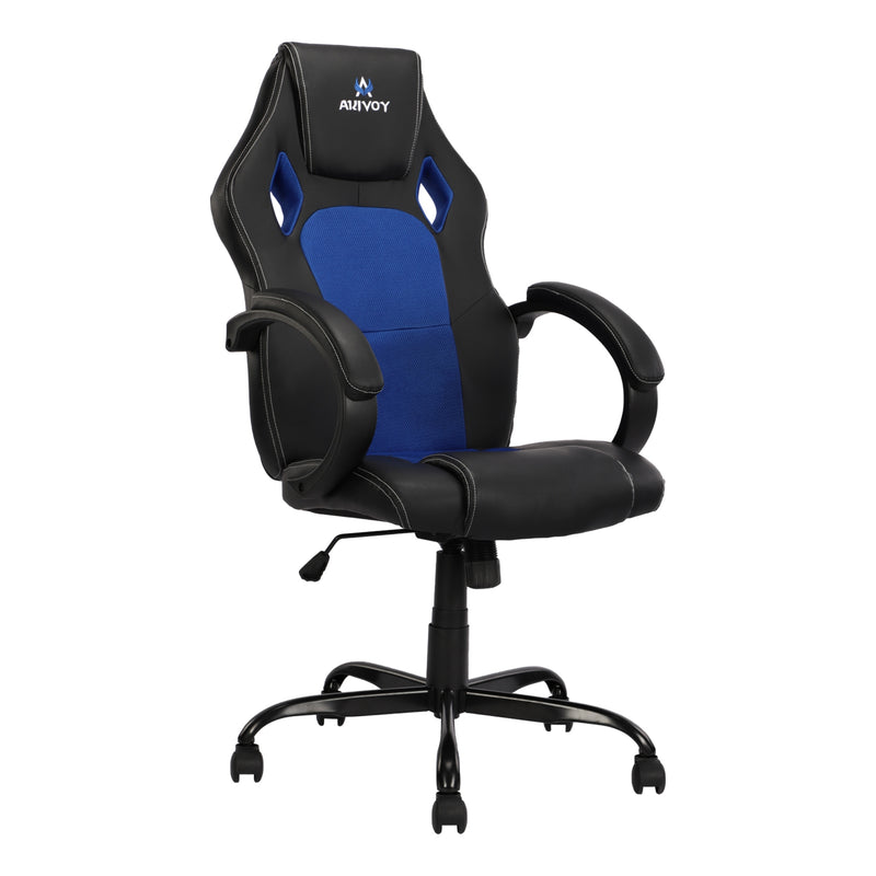 Silla Gamer Doom Negro Azul 66x124cm Sin Espaldar