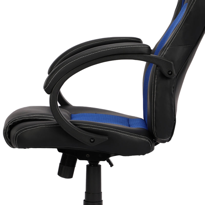 Silla Gamer Doom Negro Azul 66x124cm Sin Espaldar